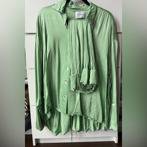 Sleeper Sizeless Pajama Set Mint Green